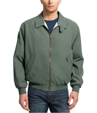 Weatherproof Mens Mircofiber Bomber Jacket, seafoamgreen, S