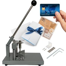 Corner Rounder Cutter Machine Grey   Commercial Punch for Plastic Metal Paper...