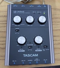 Tascam US-144MKII Analog Recording midi Interface Operation Confirmed
