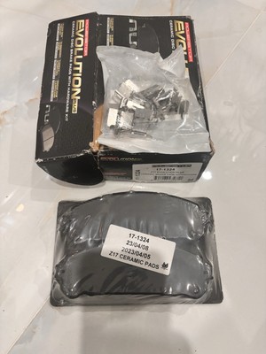 PowerStop Evolution Front Low-Dust Ceramic Brake Pads with Hardware 17-1324