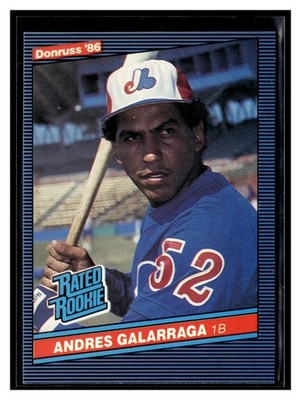 1986 Donruss #33a Andres Galarraga ERR: ''Andres'' on back
