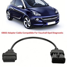10pin To 16pin Obd2 Adapter Cable Compatible For Vauxhall Opel Diagnostic 10pin To 16pin Obd2 Adapter Cable Compatible For Vauxhall Opel Diagnostic