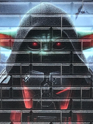 Yoda Custom Printed Wall Art on Official LEGO® Bricks, Jedi Knight - Main Image