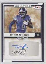 2024 SAGE Artistry Auto Dark Blue Tayvion Robinson #ART-TR Auto 1h83