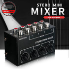 CX400 Mini Passive Stereo Mixer Stereo Dispenser for Live Studio DJ Equipment RC