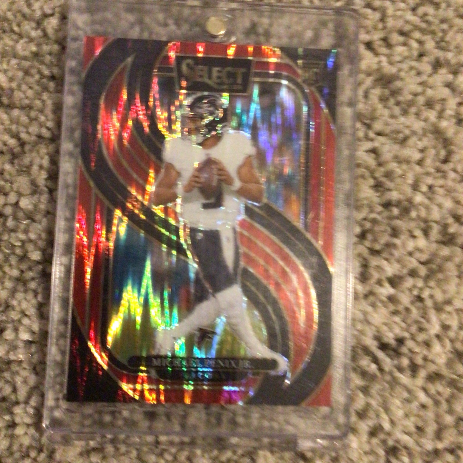 2024 Panini Select - Premier Level Michael Penix Jr. #110 Red Shock Prizm /249