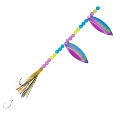 Blue/Purple/Yellow Walleye Teaser Spinner Lure for Fishing and Targets WALLEYE