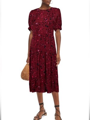 Ba&Sh Tonya Print Midi Dress Size 4