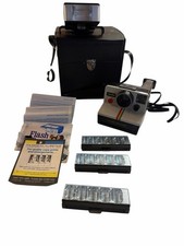 Vintage Polaroid Onestep SX-70 Land Camera with Case,Flash Bars and Continental