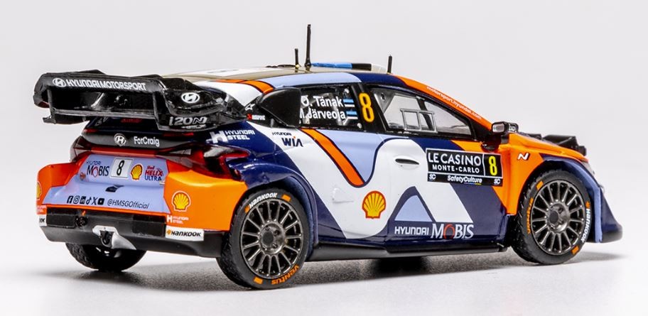 Hyundai i20 N Rally1 2025 Mini Voiture Rallye Monte Carlo IXOMODELS Miniature Metal
