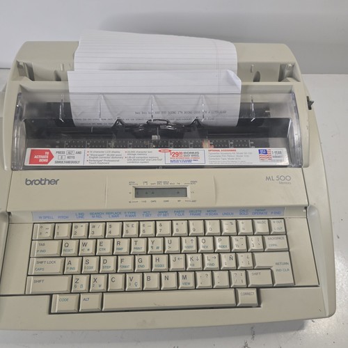 Brother ML500 Speicher elektronische Textverarbeitung Schreibmaschine GETESTET FUNKTIONIERT