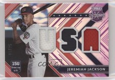 2018 Panini Elite Extra Edition USA Materials Purple 5/25 Jeremiah Jackson hg6