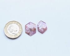 Pierre précieuse saphir bio saphir coupe rose cabines facettes pierre...