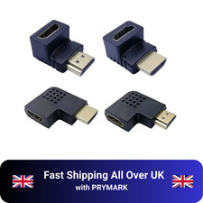 Right/ Left Angle 90 Degree Male To Female HDMI HDTV Adapter Converter Connector