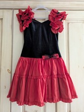 Flamenco Kleid/Kostüm in Gr.38 mit Handschuhen und Schal 