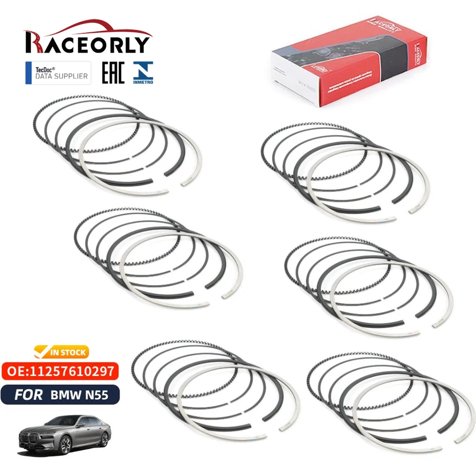 RACEORLY Main Con Bearing Piston Ring STD Set For BMW 135i 335 X5 3.0 L6 N54 N55 - Изображение 2 из 4