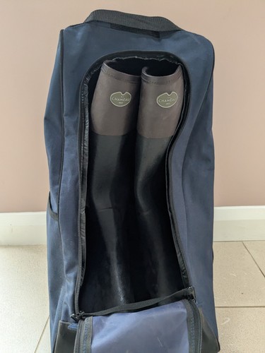 Le Chameau Women's Riding Welly Boots Brown Black Size 7 /41 - Picture 9 of 10