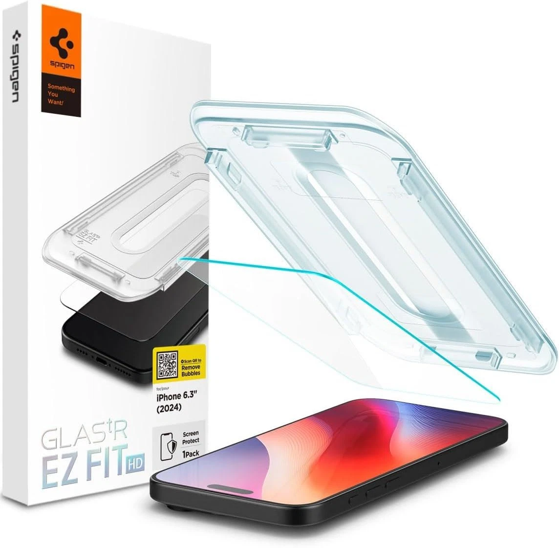 Spigen Glastr EZ Fit HD Screen Protector for iPhone 16 Pro 6.3" 1 Pack