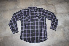 DIXXON Snap On Tools Limited Edition Flannel Shirt Sz. Large Black Purple Gray