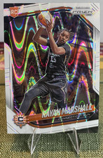 Panini 2025 Prizm WNBA Rayah Marshall Rookie White Seismic #47 Sun