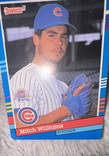 1991 Donruss - Mitch Williams #312 4 Purple Stripes on Left Border