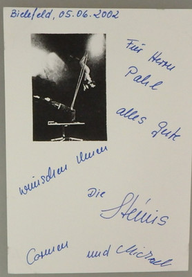 2 Autogramme deutsches Artisten Duo Zirkus Variete Die Steinis (145202)