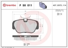 Für BREMBO P 50 011 HAM PADS. FRONT MERCEDES W201 190 82-93 Für BREMBO P 50 011 HAM PADS. FRONT MERCEDES W201 190 82-93