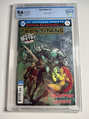 Teen Titans #12 CBCS 9.6 1st Batman Who Laughs DC Comics  2017