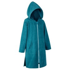 Hooded Towel Robe for Kid, Zipper Beach Cover Up, Swim Changing Robe for Boy,...