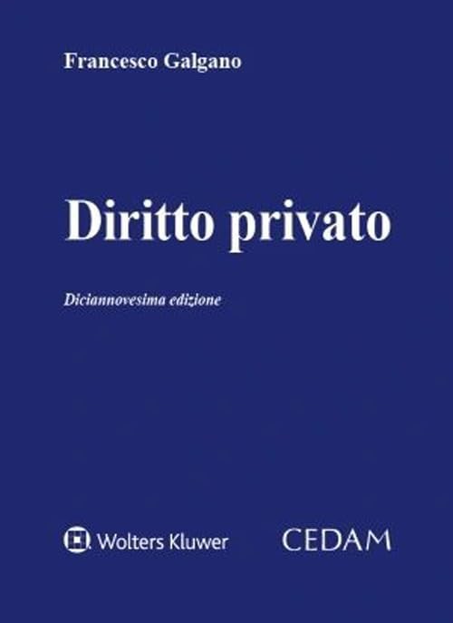 Galgano Diritto privato (Hardback)