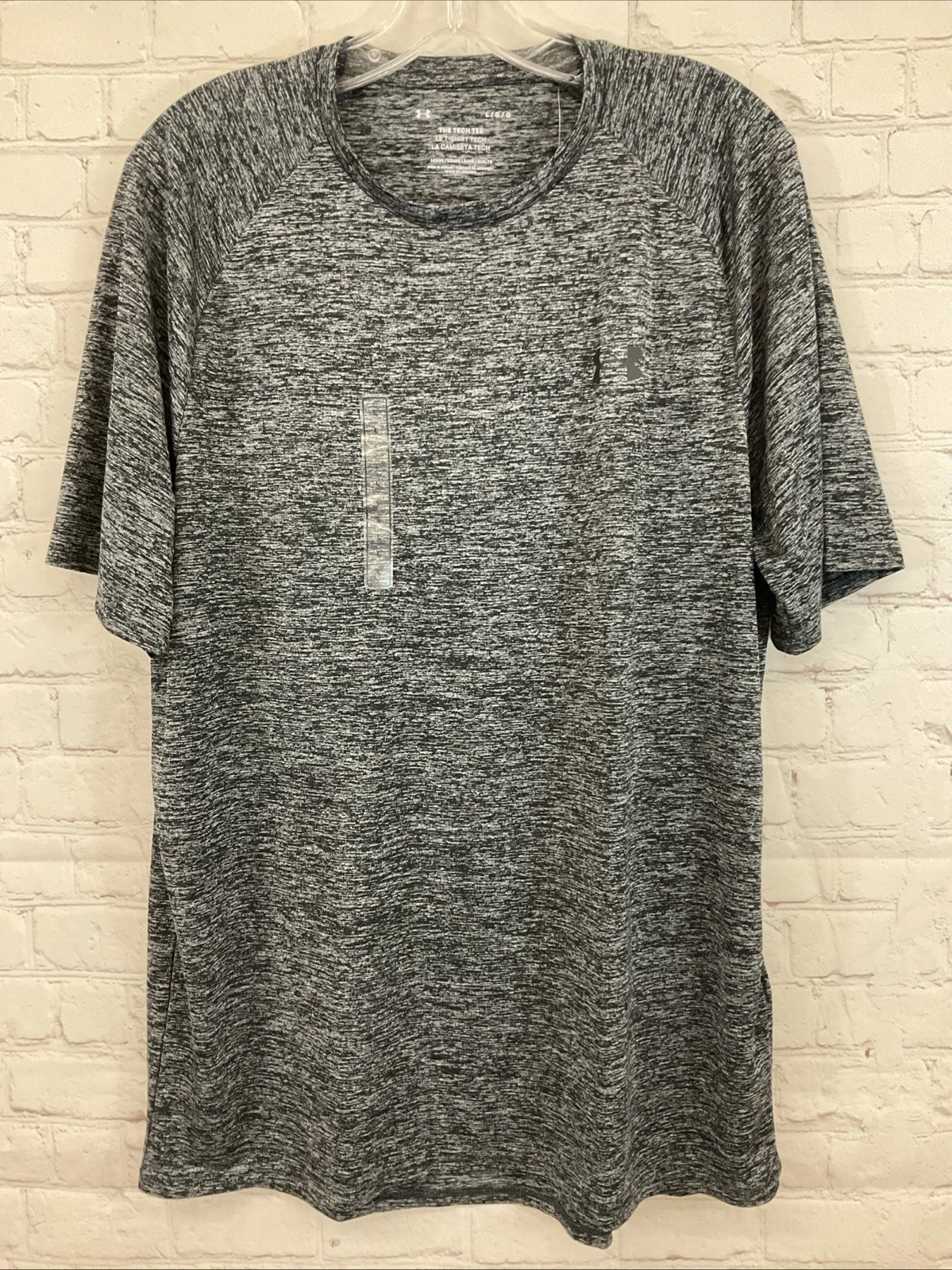 Under Armour 1326413 Men's Tech 2.0 Short Sleeve T-Shirt Black Grey L Large