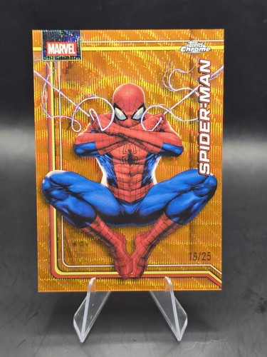 Spider-Man [Orange Wave] #AS-7 Marvel 2026 Topps Chrome Astonishing card