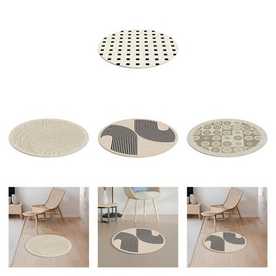 23,6 Zoll Sofa Bodenbereich Matte Teppich Nachttisch Teppich Kreis Decke Flur