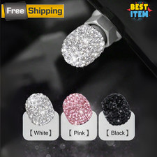 4 Pcs Tire Valve Caps With Artificial Diamond Bling Dust-proof Wheels Valve Caps