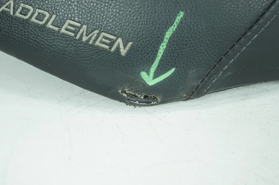 2006 Harley Dyna FXDBI Street Bob OEM Passenger Rider Driver Seat Saddle Torn - Image 3 of 4