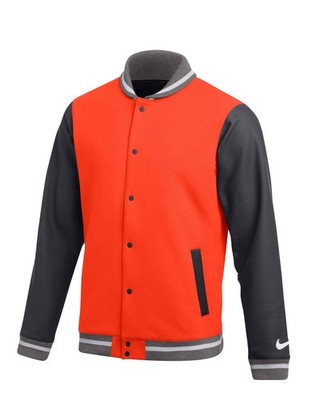 $232 Nike Team Orange Men's Size XL Letterman Bomber Jacket DJ5971 Ready for DIY