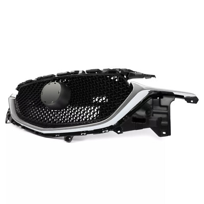 Front Upper Grille Chrome Trim Mesh Style Fits Mazda CX-5 CX5 2017-2021 18 19 20
