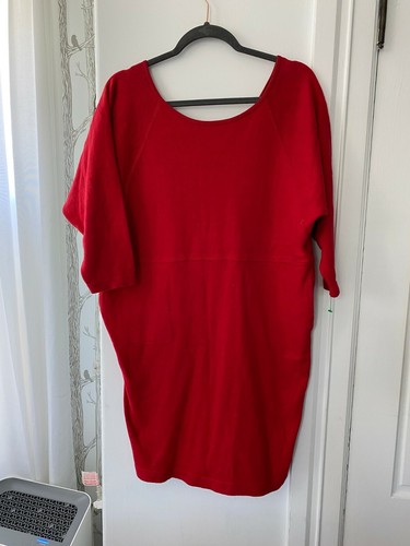 VINTAGE ADRIENNE VITTADINI RED COTTON 