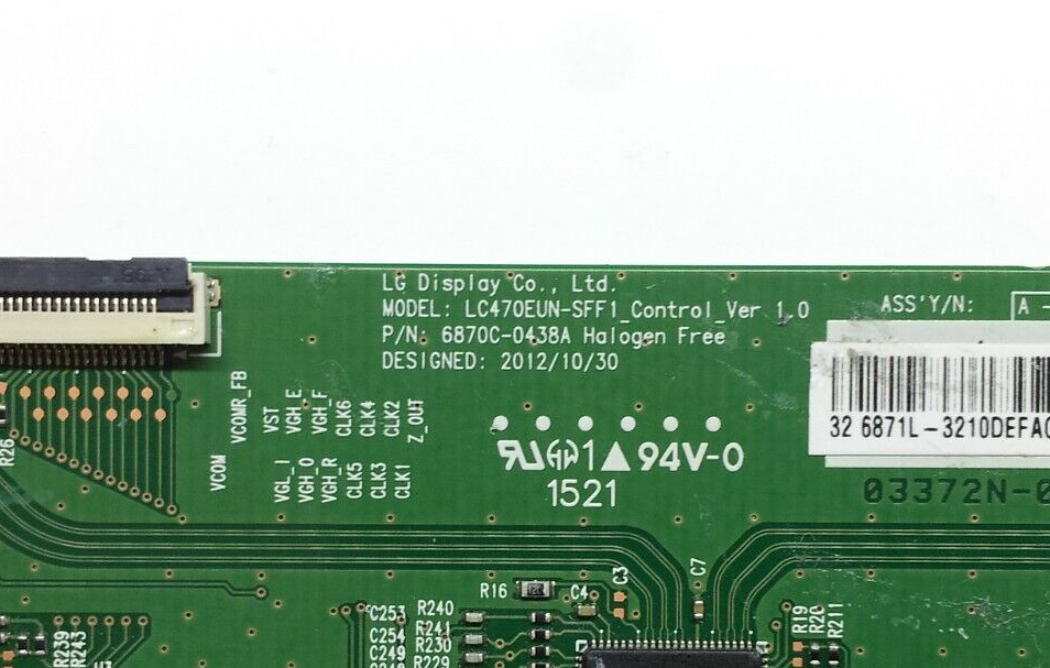 Carte T-Con 6870C-0414A / 296A1 Pour TV Blaupunkt B32FA112BK – Bon état