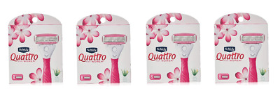 Wilkinson by Schick Quattro for Women Refill Blade Cartridges, 3 Count (4 pack)