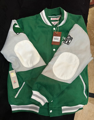 Mitchell Ness Philadelphia Eagles NWT Princess Diana Varsity Jacket Size: MEDIUM