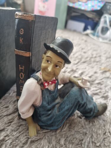 Vintage Laurel and Hardy Bookends Signed by Peter Mook Home Decor Collectors - Picture 12 of 17