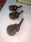 Antique Caster Wheels Wood Feet Metal Small Furniture Parts Hardware LOT 3