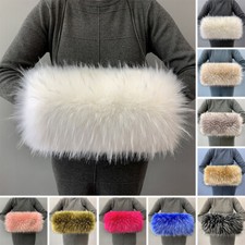 Super Soft and Warm Faux Fur Hand Warmer Winter Thicken Gloves Plush Hand Muff