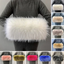 Super Soft and Warm Faux Fur Hand Warmer Winter Thicken Gloves Plush Hand Muff