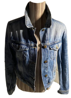 VESTE JACKET EN JEAN FEMME TAILLE 2 SOIT 38 SCHOOL RAG XXXXX - Photo 1/4