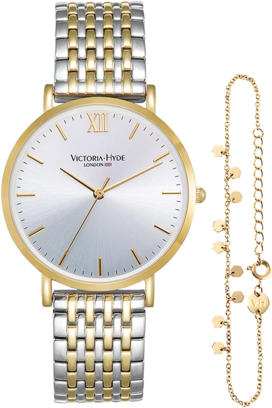 Sophisticated Women's Two-Tone Watch with Gift Box – Perfect for Any Occasion