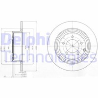2X Delphi BG4169 Bremsscheibe FüR Chrysler Dodge Jeep