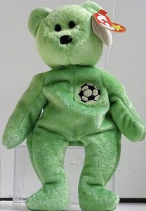 kicks the bear beanie baby