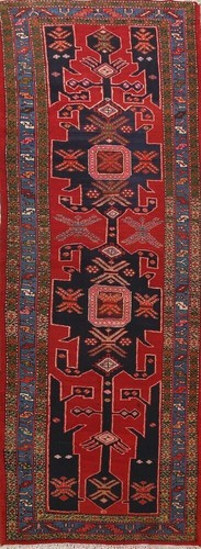 Vintage Ikea Kattrup Aztec Geometric Handwoven Wool Blue White